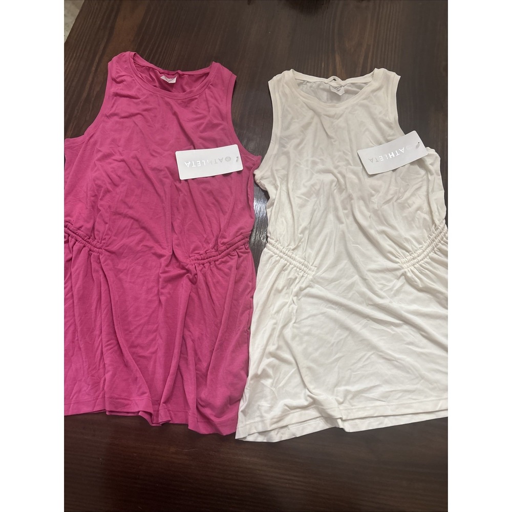 ATHLETA  NWT Women's NEW AIR OUT Cinch Tank - Set Of 2 Sz Small